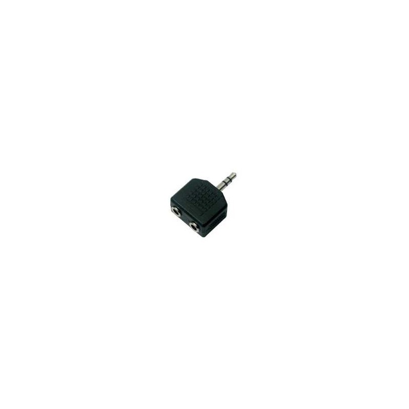 ADAPTADOR 2 JACKS 3,5MM A 1 PLUG 3,5MM STEREO