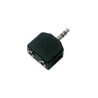 ADAPTADOR 2 JACKS 3,5MM A 1 PLUG 3,5MM STEREO