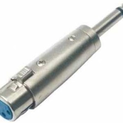 ADAPTADOR 1 PLUG 6,3MM MONO A 1 CANNON HEMBRA