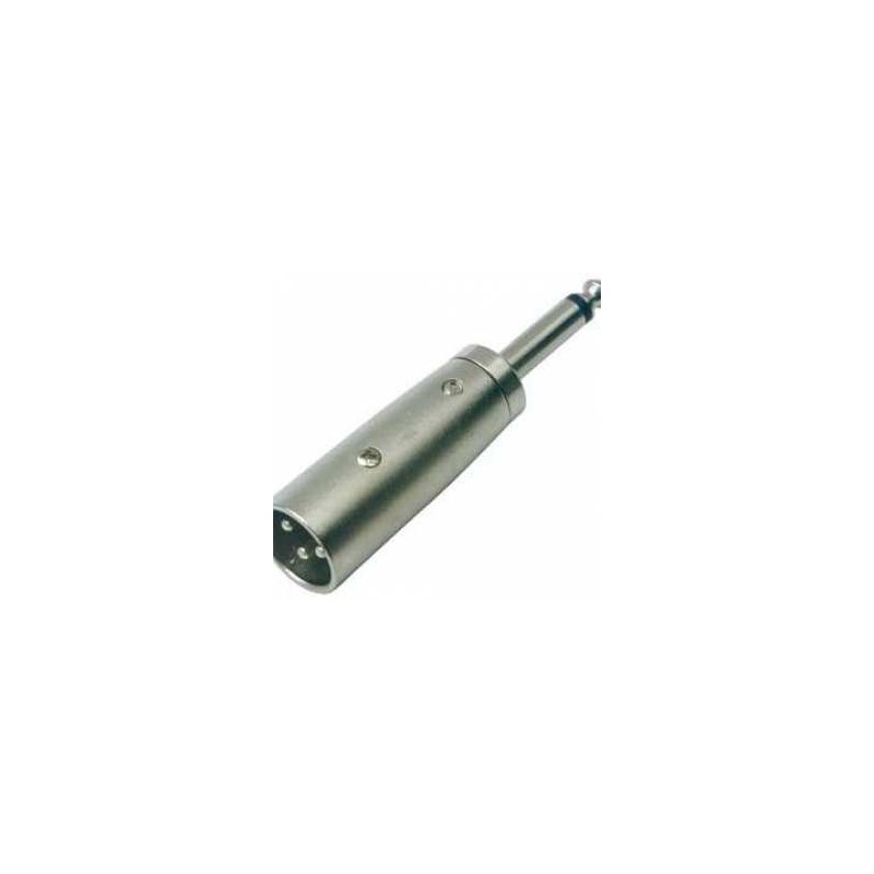 ADAPTADOR 1 PLUG 6,3MM MONO A 1 CANNON MACHO