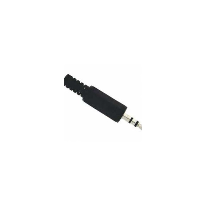 PLUG 3.5 MM. PLASTICO STEREO, NEGRO