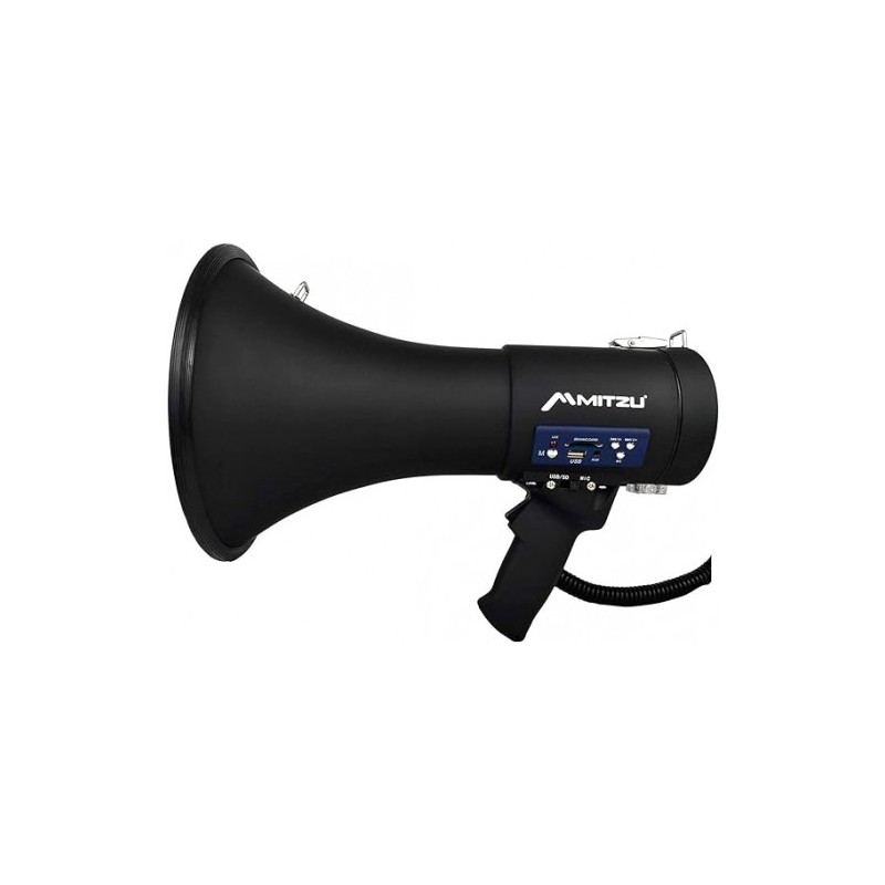 Megáfono recargable 500 m de alcance 250 W PMPO