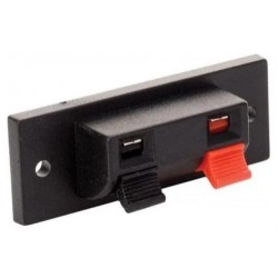 CONECTOR CON 2 TERMINALES TIPO PUSH,PARA BAFLE