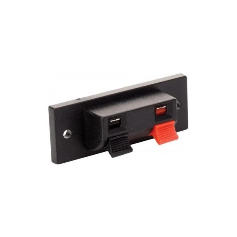 CONECTOR CON 2 TERMINALES TIPO PUSH,PARA BAFLE