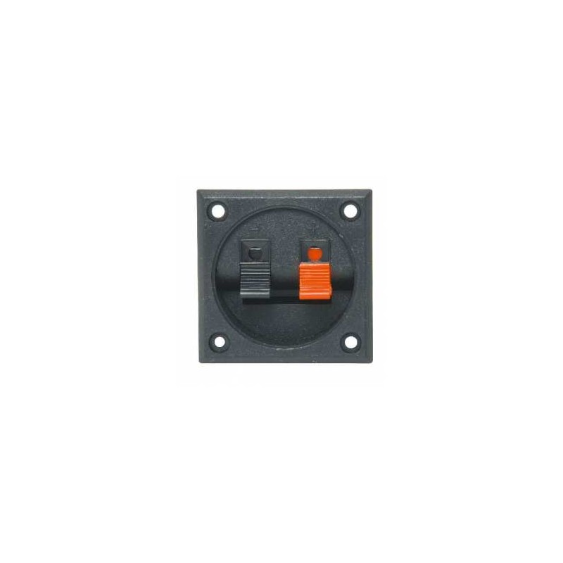 TERMINAL CUADRADA P/BAFLE 2 ENT. POS/NEG.