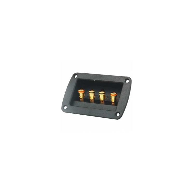 TERMINAL P/BAFLE 4 CONECTORES DORADOS