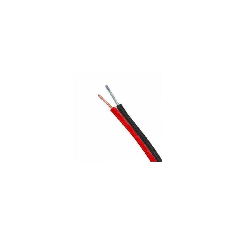 CABLE POL. CAL.12  ROJO/NEGRO CRISTAL