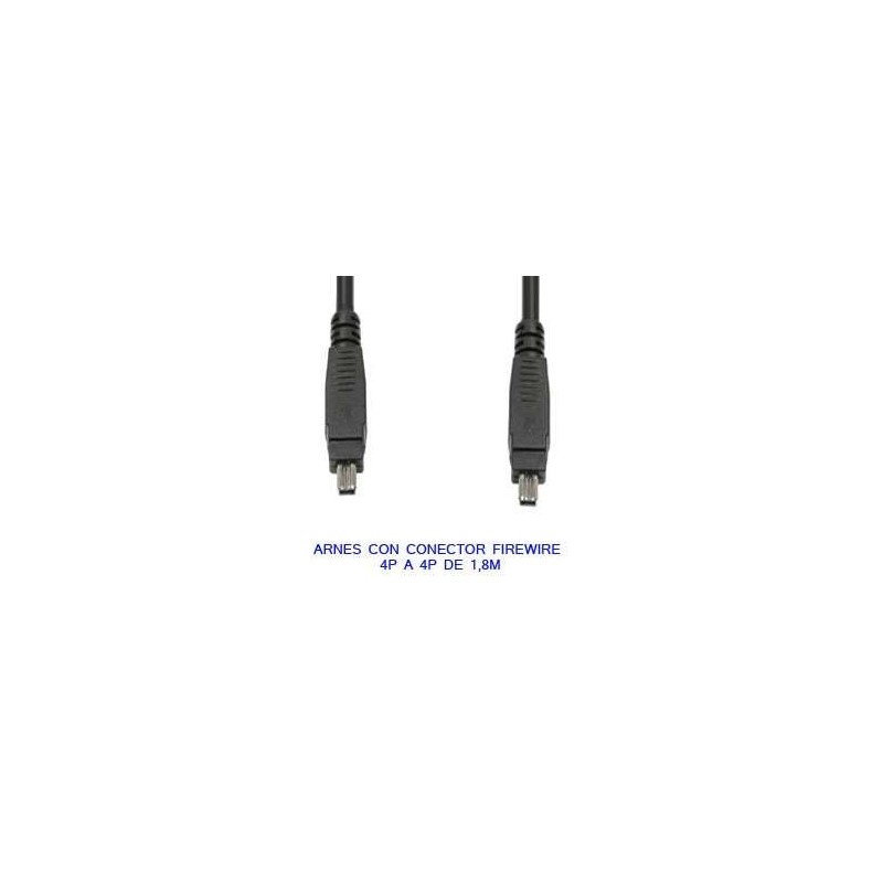 ARNES CON CONECTOR FIREWIRE 4P A 4P DE 1,8M