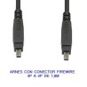 ARNES CON CONECTOR FIREWIRE 4P A 4P DE 1,8M