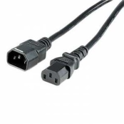 EXTENSION DE CABLE DE CORRIENTE  PARA PC 1.5M