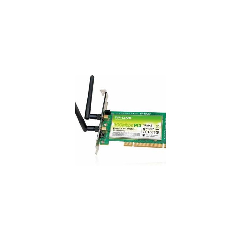 TARJETA DE RED PCI INALAMBRICA 2 ANTENAS 300mbps