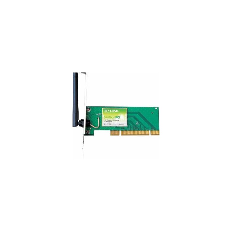 TARJETA DE RED PCI INALAMBRICA ANTENA FIJA 54mbps