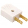 CLAVIJA BLANCA 120V CA C/TORNILLO