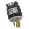 Clavija Seguridad Media Vuelta 3p 15a 125vac Negro