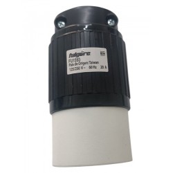 Contacto Extensión Seg Media Vuelta 4p 20a 125 250vac Negro