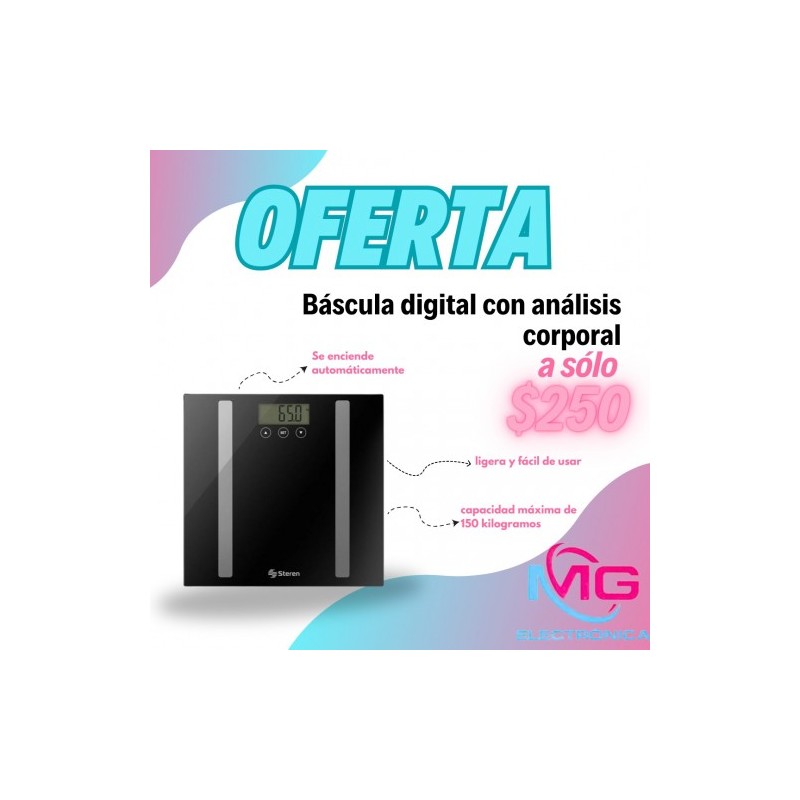 Báscula digital con análisis corporal